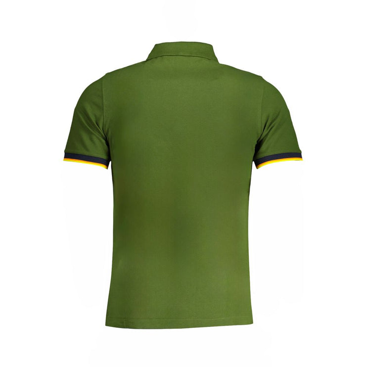 Shirt di polo in cotone verde