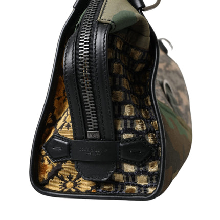 Multicolor Camouflage Patchwork Crossbody Bag