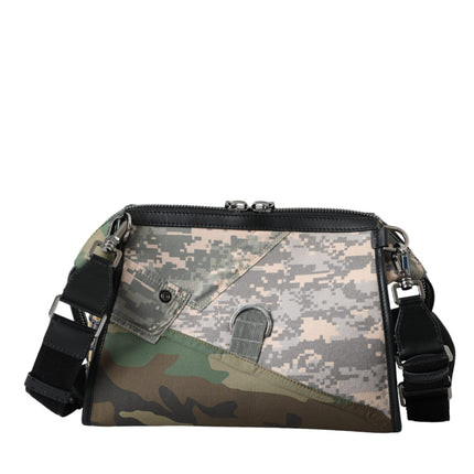 Multicolor Camouflage Patchwork Crossbody Bag