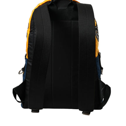 Blue Yellow Nylon Prince Of Heart Backpack Bag