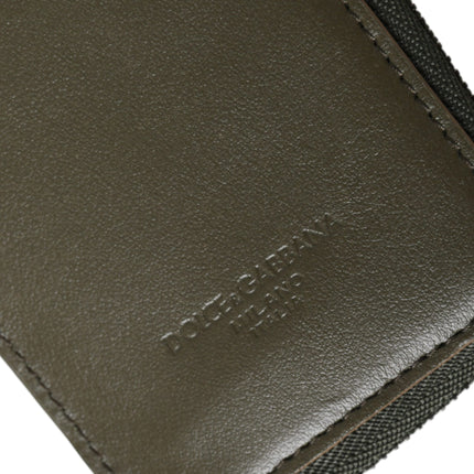 Multicolor Calfskin Leather Logo Card Holder Wallet