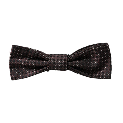 Brown Fantasy Silk Adjustable Neck Men Papillon Bow Tie