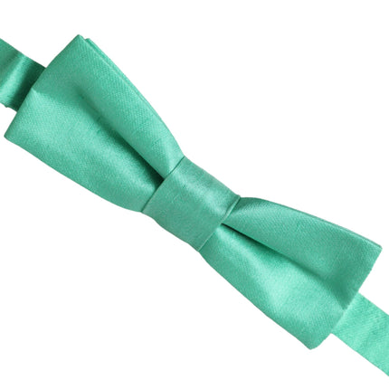 Mint Green Silk Adjustable Neck Men Bow Tie