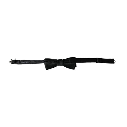 Black Velvet Cotton Adjustable Neck Men Bow Tie