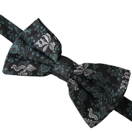 Multicolor Fantasy Floral Silk Adjustable Neck Men Bow Tie