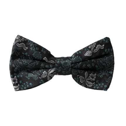 Multicolor Fantasy Floral Silk Adjustable Neck Men Bow Tie