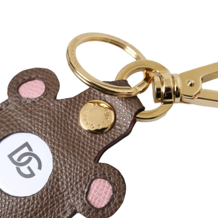 Multicolor Dauphine Calfskin DG Logo Keyring Keychain