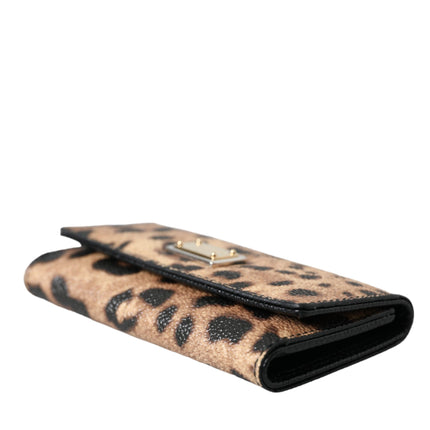 Brown Leopard PVC Pouch Key Holder Case Keyring