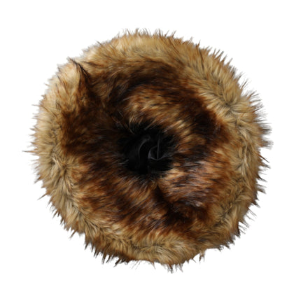 Brown Modacrylic Faux Fur Bucket Hat