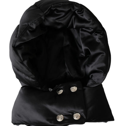 Black Polyester Whole Head Wrap Hat