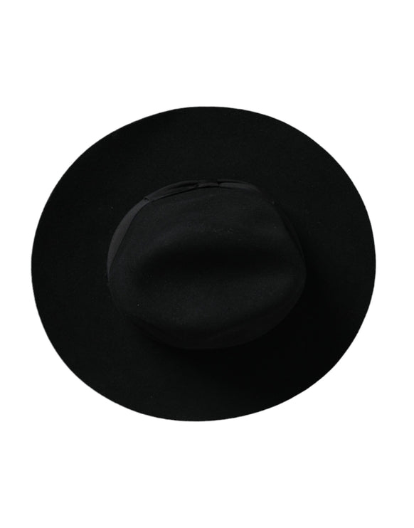 Black Rabbit Fedora Trilby Women Hat