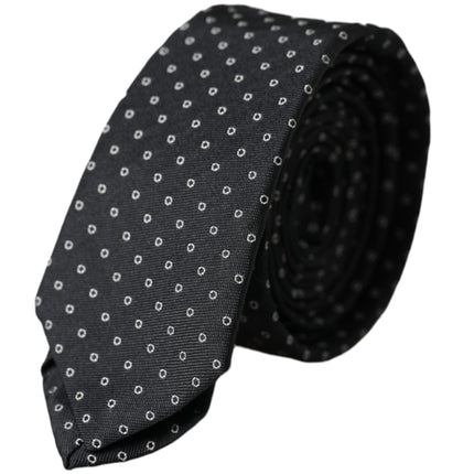 Black Circle Fantasy Adjustable Necktie Men Tie