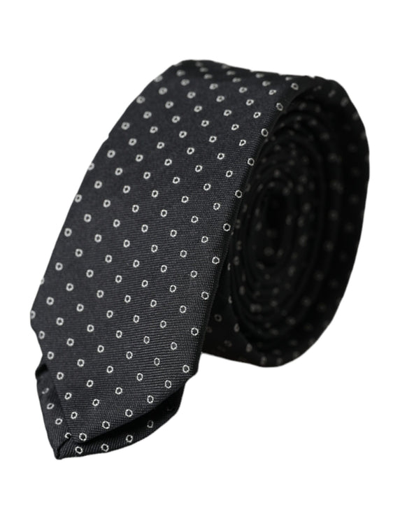 Black Circle Fantasy Adjustable Necktie Men Tie