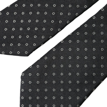 Black Circle Fantasy Adjustable Necktie Men Tie