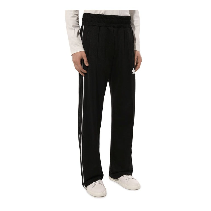 Black Polyester Jeans & Pant