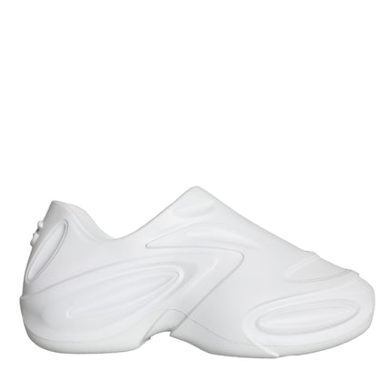 White Foiled Rubber Toy Low Top Sneakers Shoes