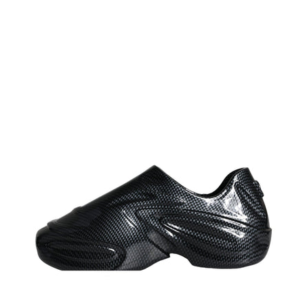 Black Foiled Rubber Toy Low Top Men Sneakers Shoes