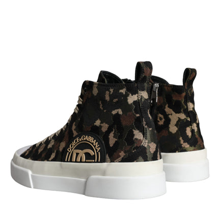 Multicolor Camouflage High Top Sneaker Shoes