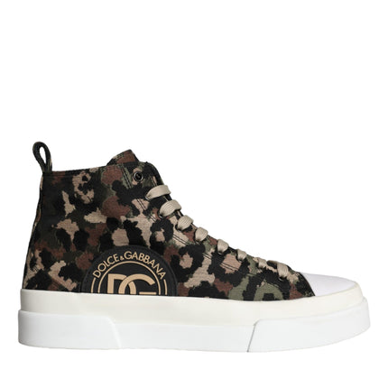 Multicolor Camouflage High Top Sneaker Shoes