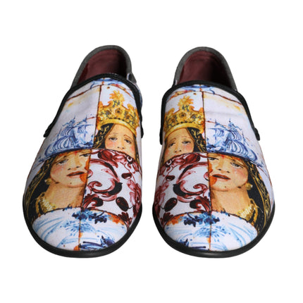 Multicolor Madonna Majolica Amalfi Men Loafers Shoes