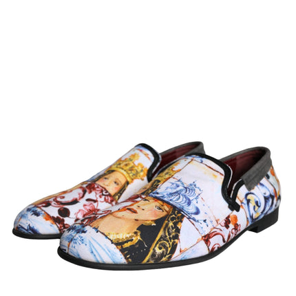 Multicolor Madonna Majolica Amalfi Men Loafers Shoes