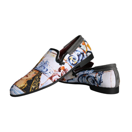 Multicolor Madonna Majolica Amalfi Men Loafers Shoes