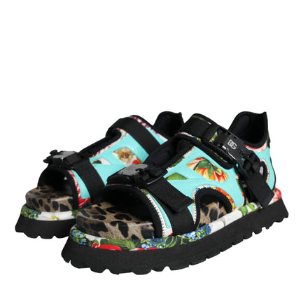 Multicolor Patchwork Slides Sandals Men Shoes