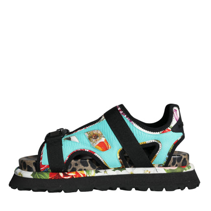 Multicolor Patchwork Slides Sandals Men Shoes