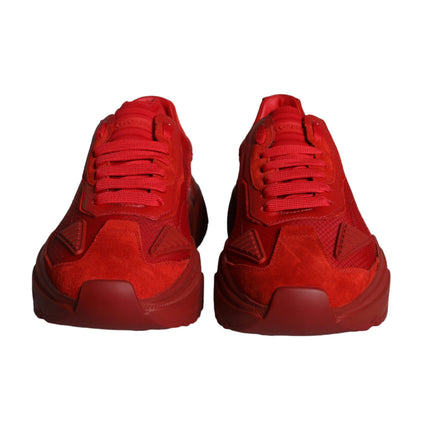 Red Leather Daymaster Low Top Sneakers Shoes