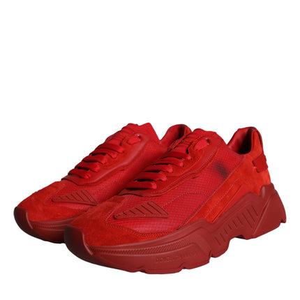 Red Leather Daymaster Low Top Sneakers Shoes