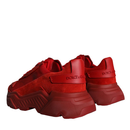 Red Leather Daymaster Low Top Sneakers Shoes