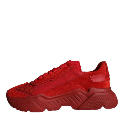 Red Leather Daymaster Low Top Sneakers Shoes