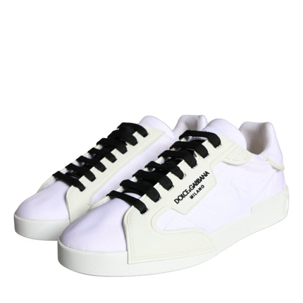 White Portofino Logo Low Top Trainers Sneakers Shoes