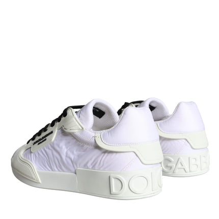 White Portofino Logo Low Top Trainers Sneakers Shoes