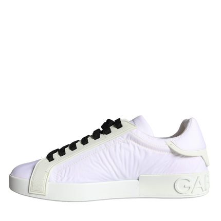 White Portofino Logo Low Top Trainers Sneakers Shoes