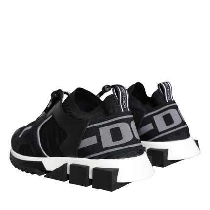 Black White Logo Sorrento Mens Sneakers Shoes