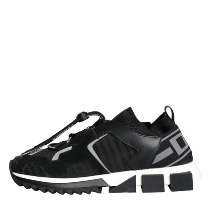 Black White Logo Sorrento Mens Sneakers Shoes