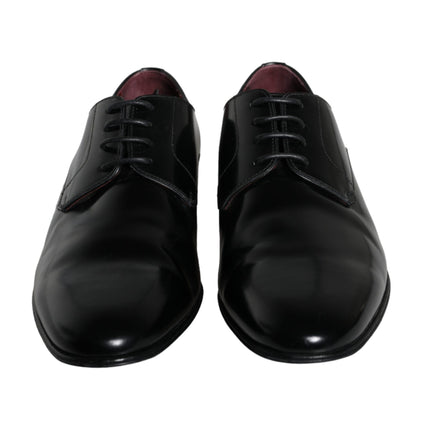 Black Leather Derby Formal Dress Men Shoes