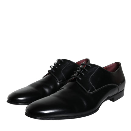 Black Leather Derby Formal Dress Men Shoes