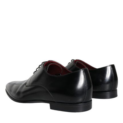 Black Leather Derby Formal Dress Men Shoes