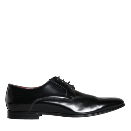 Black Leather Derby Formal Dress Men Shoes