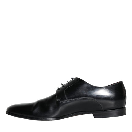 Black Leather Derby Formal Dress Men Shoes