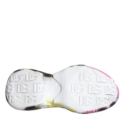 Multicolor Graffiti Rubber Low Top Sneakers Shoes