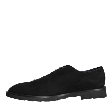 Black Suede Sicilia Lace Up Formal Shoes