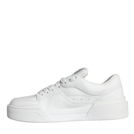 White Miami Leather Low Top Sneakers Shoes