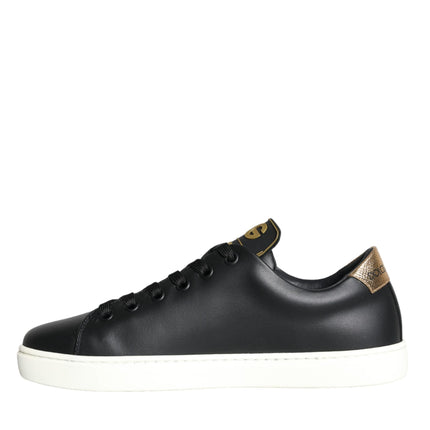 Black Portofino Sacred Heart Sneakers Shoes