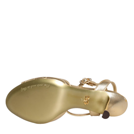 Gold Devotion Embellished Keira Sandals Shoes