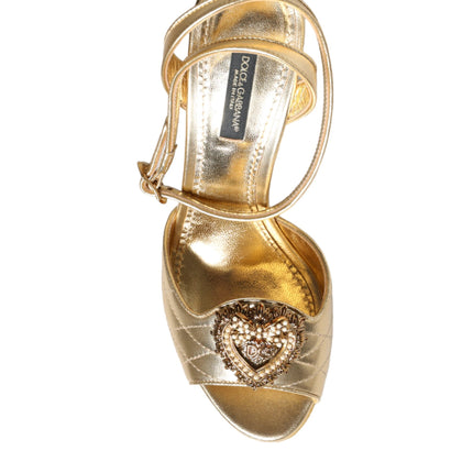 Gold Devotion Embellished Keira Sandals Shoes