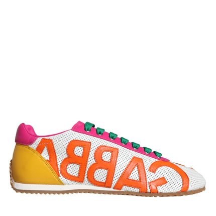 Multicolor Leather Logo Casual Sneakers Shoes