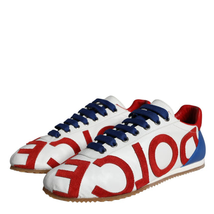 Multicolor Leather Logo Casual Sneakers Shoes